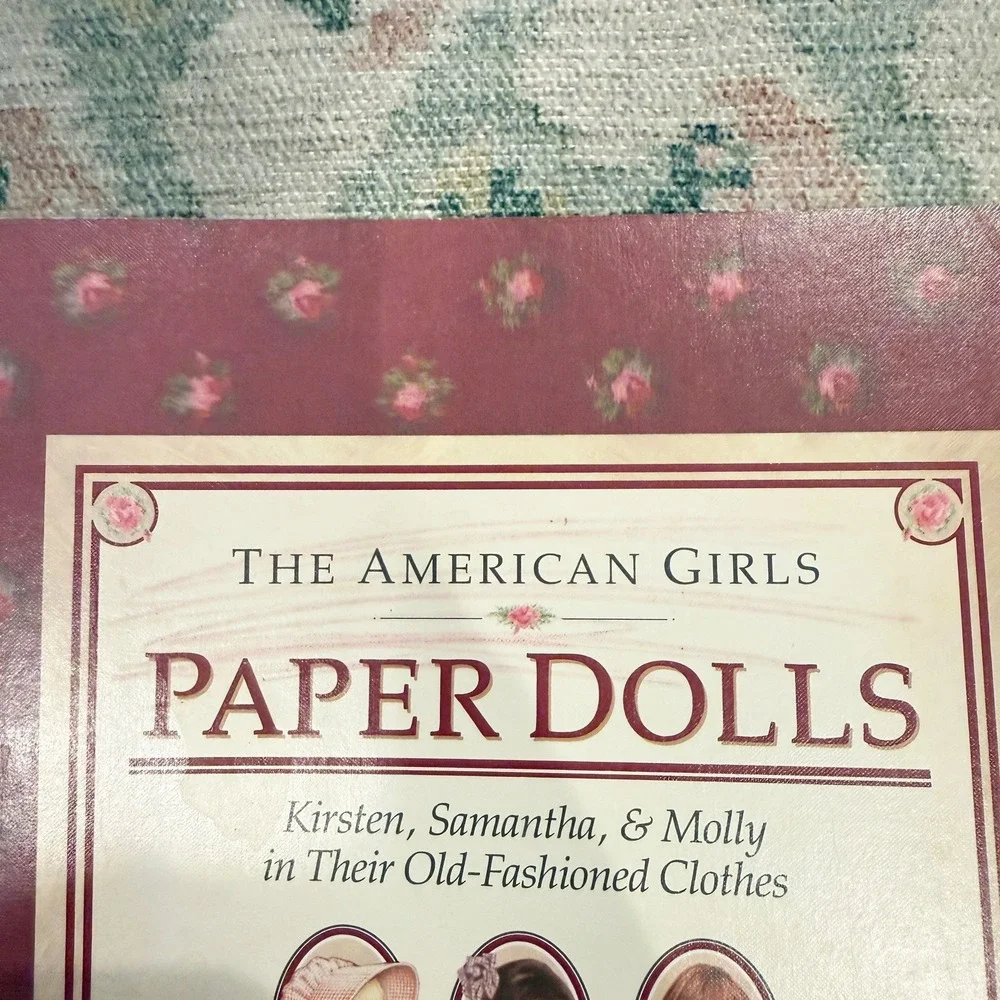 VTG American Girl Paper Dolls Book Pleasant Company Kirsten Samantha Molly